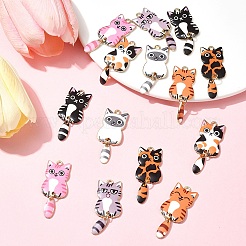 14Pcs 7 Colors Alloy Enamel Pendants&nbsp;FIND-FS0002-99