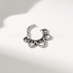 Gothic 316 Surgical Stainless Steel Flower Hoop Nose Rings for Men and Women Party Jewelry&nbsp;VU7400