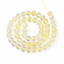Crackle Transparent Glass Beads Strands&nbsp;X1-GLAA-N063-8mm-08