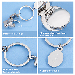 Novelty Alloy Toilet Keychain&nbsp;KEYC-PH0001-58