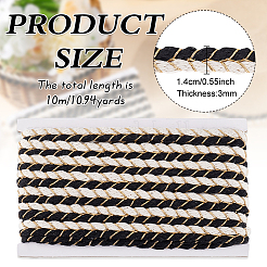Two Tone Polycotton Braided Rioon&nbsp;OCOR-WH0097-56A