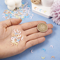 120Pcs 6 Colors Resin 3D Moon Cabochons&nbsp;MRMJ-TA0001-31