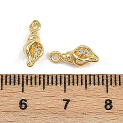 Brass Micro Pave Cubic Zirconia Pendants&nbsp;KK-A269-02C-G