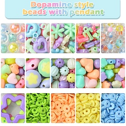 DIY Acrylic & Polymer Clay Beads Jewelry Making Findings Kits&nbsp;DIY-FS0006-86
