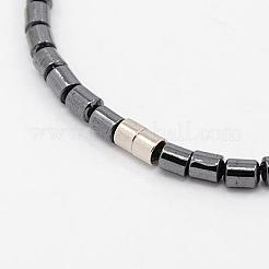 Fashionable Magnetic Synthetic Hematite Necklaces&nbsp;NJEW-K006-21
