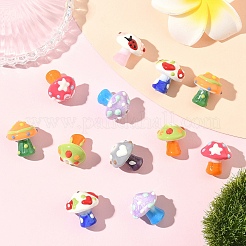 7Pcs 7 Colors Handmade Lampwork Bumpy Beads&nbsp;LAMP-YW0001-94