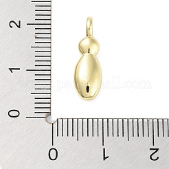 Rack Plating Brass Balloon Letter Pendants&nbsp;KK-C050-01G-I