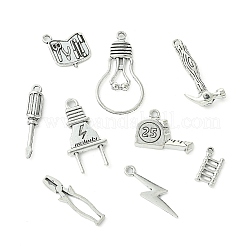 90Pcs 9 Styles Tibetan Style Alloy Pendants Sets&nbsp;TIBEP-CJ0003-55