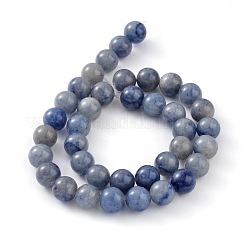 Dyed & Heated Natural Blue Aventurine Round Bead Strands&nbsp;X-G-M248-6mm-01