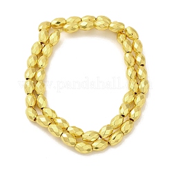 Electroplated Strong Magnetic Synthetic Hematite Beads Strands&nbsp;G-P518-03B