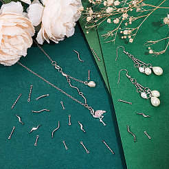 140Pcs 7 Styles 304 Stainless Steel Connector Charms&nbsp;STAS-UN0060-49