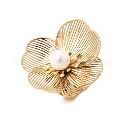 201 Stainless Steel Adjustable Cuff Open Rings for Women&nbsp;RJEW-K318-01C-G