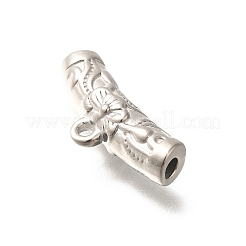 304ステンレススチールハンガーベイル  チューブ  ステンレス鋼色  12x27x7mm  穴：2mm&nbsp;STAS-I321-29P