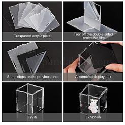 Trasparent Acrylic Toys Action Figures Display Boxs&nbsp;ODIS-WH0038-07A
