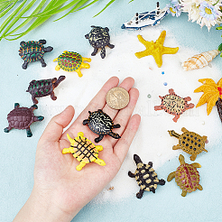 1 Set Sea Turtle Plastic Figurines Display Decorations&nbsp;DJEW-GA0001-48