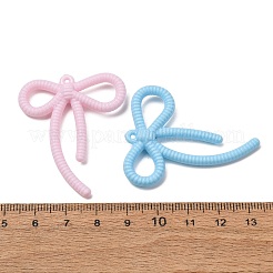 オペークアクリルパーツ  ちょう結びのチャーム  ミックスカラー  45x36.5x7mm  穴：1mm  約312個/500g&nbsp;AC-CBA53C6-01