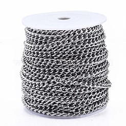 Tarnish Resistant 304 Stainless Steel Curb Chains&nbsp;CHS-N001-07P