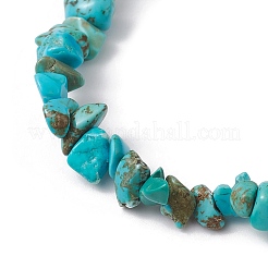 Natural Howlite Chips Beaded Stretch Bracelets for Women&nbsp;BJEW-JB10046-03