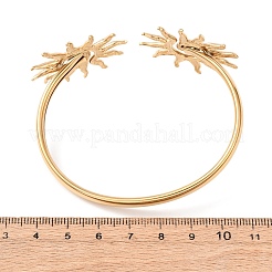 304 Stainless Steel Cuff Bangles for Women&nbsp;BJEW-Z157-01G-01