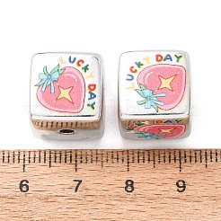 Printed Plating Acrylic Beads&nbsp;AC-CBA655C-17A