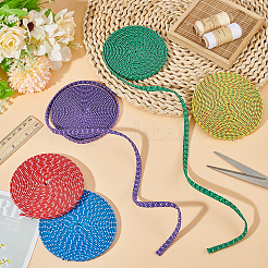 5Pc 5 Colors Dots Pattern Rubber with Polyester Elastic Cord&nbsp;OCOR-BC0009-79