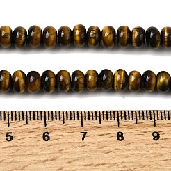 Natural Tiger Eye Beads Strands&nbsp;G-A275-B01-4x6mm