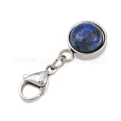 Natural Mixed Stone Charms Pendant Decorations&nbsp;HJEW-JM04211-01