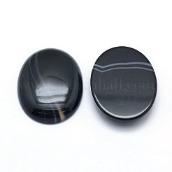 ナチュラルバンデッドキャノピー  染め＆加熱  オーバル  40x30x7.5~8mm&nbsp;G-P393-I10