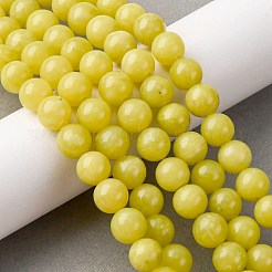 Natural Lemon Jade Beads Strands&nbsp;G-G284-A01-8mm