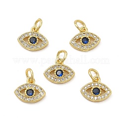 Brass Micro Pave Cubic Zirconia Charms&nbsp;KK-E068-VB244
