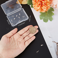 スターリングシルバーペンダントベイル20個、925個  カップペグベイル  片穴パーツ用  6.5x3mm  穴：3mm  ピン：0.6mm&nbsp;STER-BBC0001-61