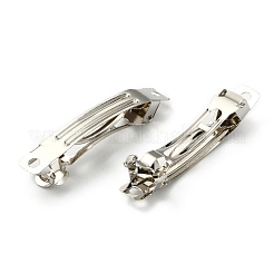 鉄の毛の髪留めのfingdings  フランスヘアクリップパーツ  プラチナ  49~51x7mm&nbsp;IFIN-S289-51mm