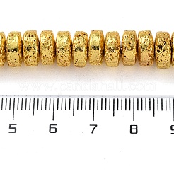 Electroplated Natural Lava Rock Beads Strands&nbsp;G-I360-A04-01