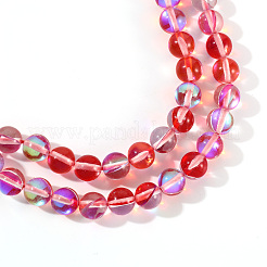 Synthetic Moonstone Beads Strands&nbsp;G-S283-10mm-17A