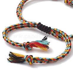 3Pcs 3 Colors Handmade Lampwork & Alloy Charm Bracelets&nbsp;BJEW-JB12749