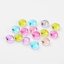 Transparent Acrylic Faceted Rondelle Beads&nbsp;X-PL408Y