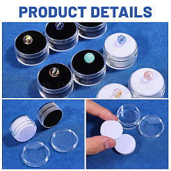 50Pcs 2 Colors Plastic Nail Decorate Storages&nbsp;MRMJ-CA0001-57