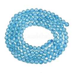 Natural Blue Topaz Beads Strands&nbsp;G-B175-D21-3mm
