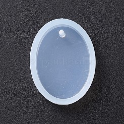 Oval Shape DIY Silicone Pendant Molds&nbsp;AJEW-P038-01