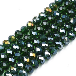 Electroplate Glass Beads Strands&nbsp;EGLA-A034-T1mm-B28
