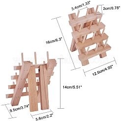 12 Spools Solid Wood Sewing Embroidery Thread Stand&nbsp;ODIS-PH0001-04