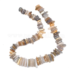 Natural Grey Agate Beads Strands&nbsp;G-A302-A02-01
