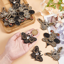 6Pcs 3 Styles Rhinestone Applqiues&nbsp;PATC-MA0001-13
