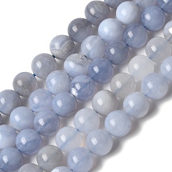 Natural Blue Lace Agate Beads Strands&nbsp;G-G346-A01-8mm