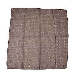 ポリエステルスクエアスカーフ  水玉模様のバンダナ  キャメル  630~650x630~650x0.5mm&nbsp;AJEW-Z049-01B