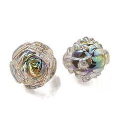UV Plating Rainbow Iridescent Acrylic Beads&nbsp;LS-OACR-P010-20A