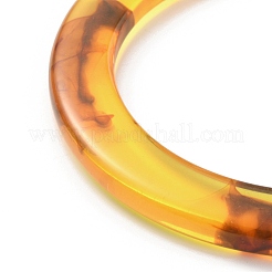 模造琥珀丸リング ビニール袋の取っ手  バッグハンドル交換用アクセサリー  ゴールド  9.75x0.75cm  内径：7.25のCM&nbsp;FIND-WH0129-11A