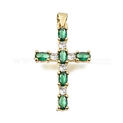 Brass Pave Cubic Zirconia Pendants&nbsp;CU-CBAE7DF-11G-A