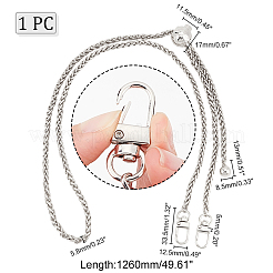 Adjustable Alloy Wheat Chain Bag Handles&nbsp;FIND-WH0061-54P
