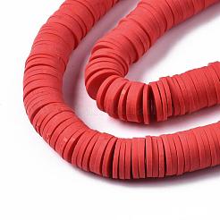 Flat Round Handmade Polymer Clay Beads&nbsp;CLAY-R067-12mm-30